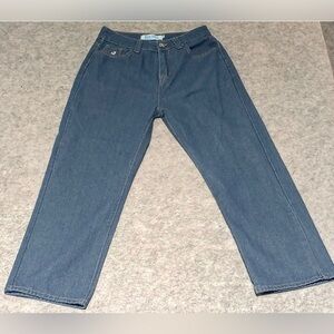 Polar Skate Co Big Boy Blue Jeans Baggy Y2K Wide Leg Grunge Size M 29.5” x 26”